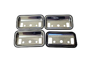 Накладки під ручки дверей мильниці ВАЗ ВЕГА 2110,2111,2112 метал хром 4 шт
