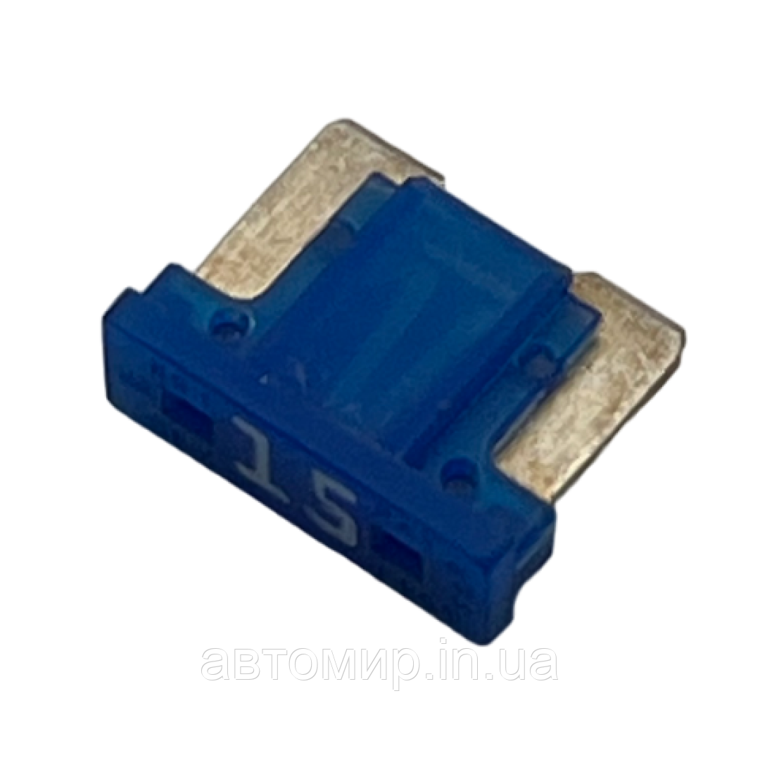 Міні запобіжник прапоркові міні без ніжок 15 ампер (1 шт), фото 1