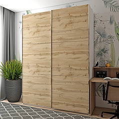 Шафа-купе двохдверна Doros G-Caiser 180х60х240 см Білий/Дуб евок (DRS-011007)