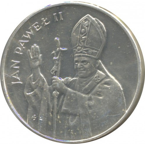 Польща - Польша 10.000 злотих, 1987 Иоанн Павел II срібло 19.3 гр. №2290