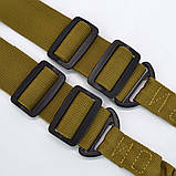 Тактичний двоточковий ремінь банджі через плече койот, фото 10