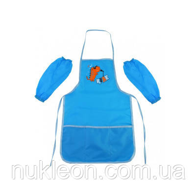 Популярний! Фартух для творчості Cool For School з нарукавниками, блакитний (CF61490-11) - Краща якість тільки на Nukleon.com.ua