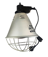 Світильник для інфрачервоної лампи ІЧЗК R80 R125 E27 для обігріву тварин і птахів зі шнуром і вимикачем