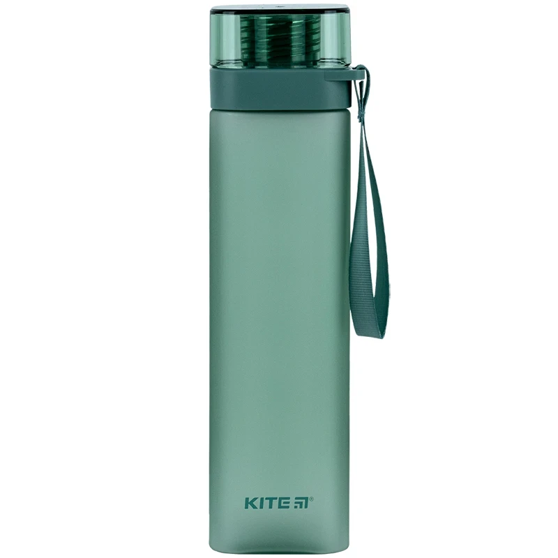 Пляшечка для води квадратна Kite 700 мл зелена K24-1210-2
