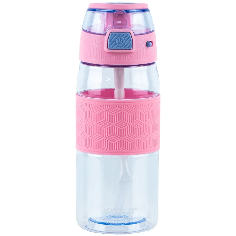 Пляшечка для води Kite 600 мл блакитно-рожева K24-1201-3