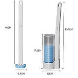 Комплект на підставці для прибирання та чищення унітаза тримач насадки 6 шт, фото 6