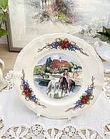 Вінтажна фаянсова декоративна тарілка, Sarreguemines, Франція, прованс