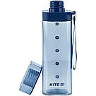 Пляшечка для води квадратна Kite  550 мл блакитна K24-1209-1, фото 5