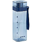 Пляшечка для води квадратна Kite  550 мл блакитна K24-1209-1, фото 3