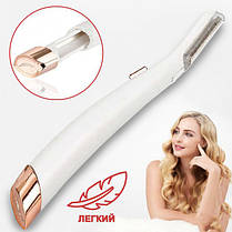 Електричний епілятор-бритва Flawless Dermaplane Glo, Електричний епілятор пилка, Епілятор-пемза GC-223 для ніг, фото 5