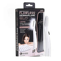 Електричний епілятор-бритва Flawless Dermaplane Glo, Електричний епілятор пилка, Епілятор-пемза GC-223 для ніг, фото 4