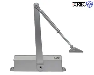 Дверний доводчик Dortec DT-536H Silver (з фіксацією у відкритому положенні, 65-150 кг, 248x45x72 )