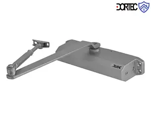 Дверний доводчик Dortec DT-514H Silver (з фіксацією у відкритому положенні,45-85 кг, 248x45x72)