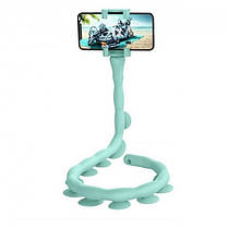 Гнучкий тримач для телефону з універсальними присосками Cute Worm Lazy Holder. DO-974 Колір блакитний, фото 6