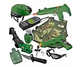 Війсковий набір D 012А жилет, автомат, пістолет, граната, каска, ніж, окуляри, рація, у пакеті, фото 3