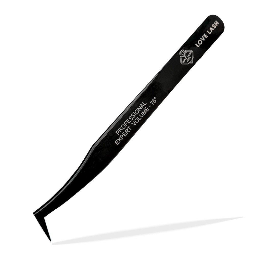 Пінцет LoveLash L-type 75° Black
