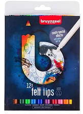 Фломастери 11 кольорів та 1 спеціальний Bruynzeel, 60224012
