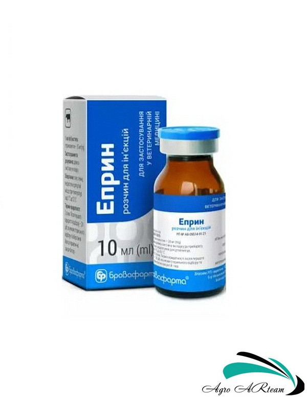 Еприн, 10 мл, протипаразитарний препарат для корів, Бровафарма