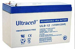 Акумуляторна батарея Ultracell UXL9-12 AGM 12V 9 Ah (151 x 65 x 99) , 2.45 kgWhite Q8/420