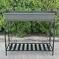 Мангал із дровницею на 15 шампурів 3мм