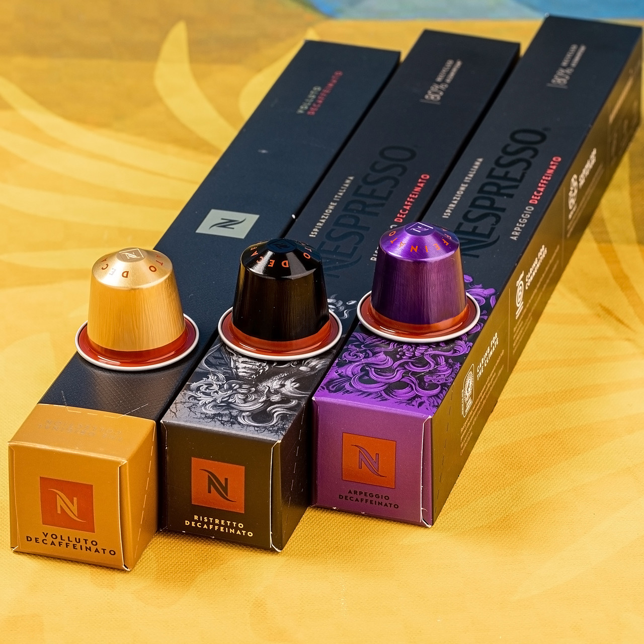 Набір кави в капсулах Nespresso Decaffeinato для шанувальників кави без кофеїну (30 шт.)