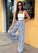 Жіночі штани з високою талією на резинці (р.46-60) трикотаж варенка Туреччина, фото 3