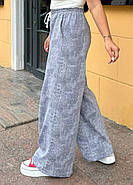 Жіночі штани з високою талією на резинці (р.46-60) трикотаж варенка Туреччина, фото 5
