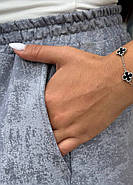 Жіночі штани з високою талією на резинці (р.46-60) трикотаж варенка Туреччина, фото 7