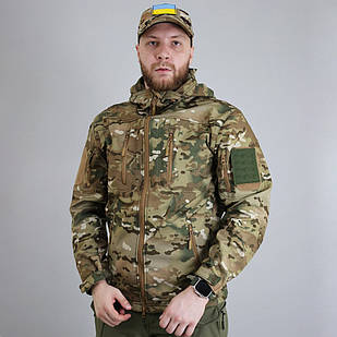 🔥 Куртка Soft Shell "Ultimatum - Gryphon" (Multicam) (непромокаємий, тактична, нгу, зсу, мультикам)