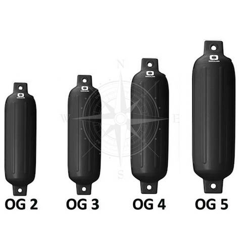 Кранець OG2/OG3/OG4/OG5, чорний, Osculati, фото 1