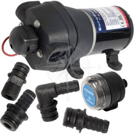 Помпа самоусмоктувальна автоматична Europump, 4 клапани, 12 В, 12,5 л/хв, Osculati, фото 1