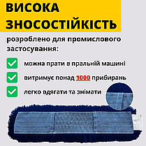 Моп 80см Мопи для прибирання Акрил моп Змінний моп для швабри Моп для сухого прибирання підлоги Плоскі мопи Ганчірка моп, фото 4
