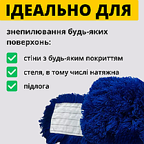 Моп 80см Мопи для прибирання Акрил моп Змінний моп для швабри Моп для сухого прибирання підлоги Плоскі мопи Ганчірка моп, фото 5