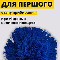 Моп 80см Мопи для прибирання Акрил моп Змінний моп для швабри Моп для сухого прибирання підлоги Плоскі мопи Ганчірка моп, фото 2