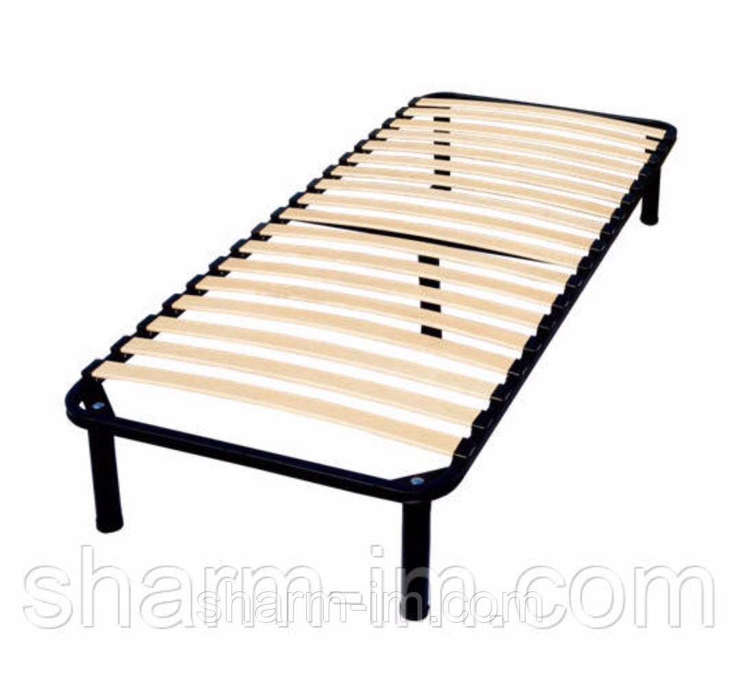 Ламелевий каркас ліжка 200х100 см xxl (2,5 см між ламелями) з ніжками