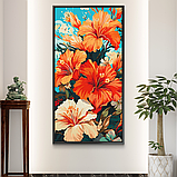 Картина за номерами Art Craft Гібіскус 13073-AC 40х80 см, фото 3