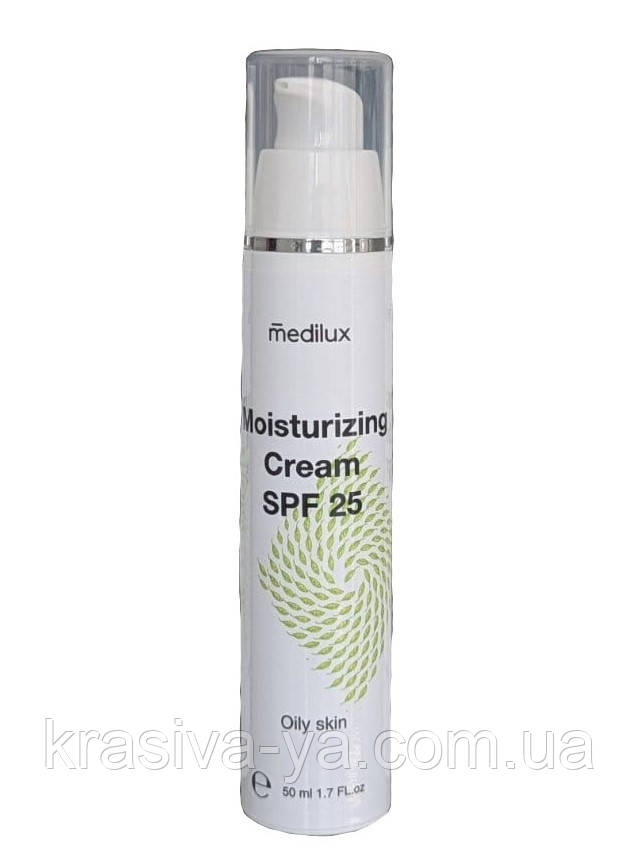 Зволожуючий денний крем для жирної шкіри SPF25 Oily Skin Moisturizing Cream SPF25, 50 мл