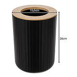 Набір аксесуарів для ванної кімнати 6в1 чорний Ruhhy 24636 Польща, фото 8