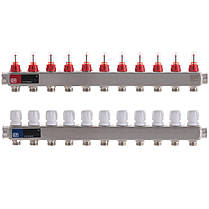 Колектор для теплої підлоги в зборі на 11 контурів Europroduct, фото 2