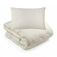 Набір Ковдра Vladi зимова 140х205 см овеча вовна подушка 50x70 см