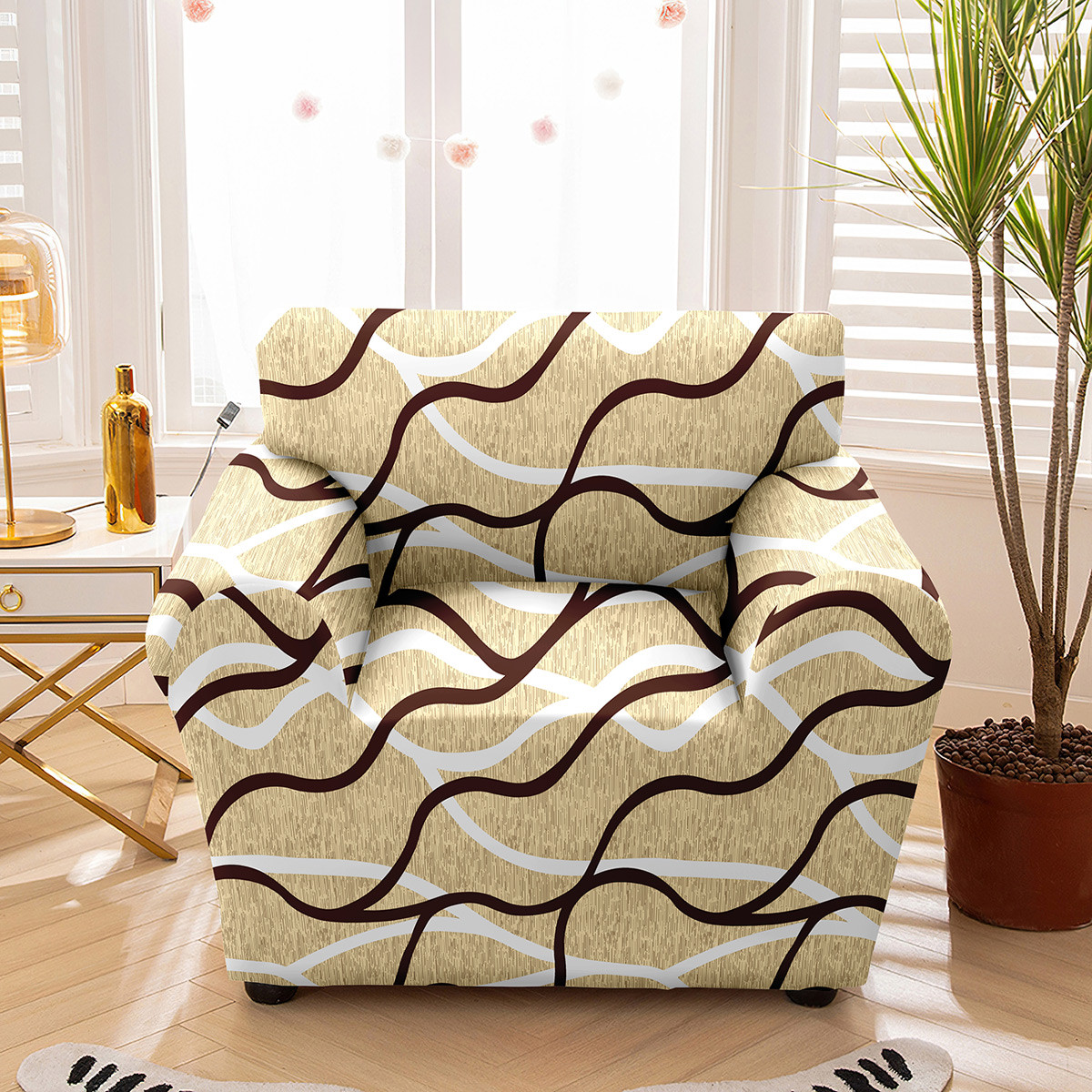 Чохол на крісло універсальний трикотажний 011 Love You, фото 1