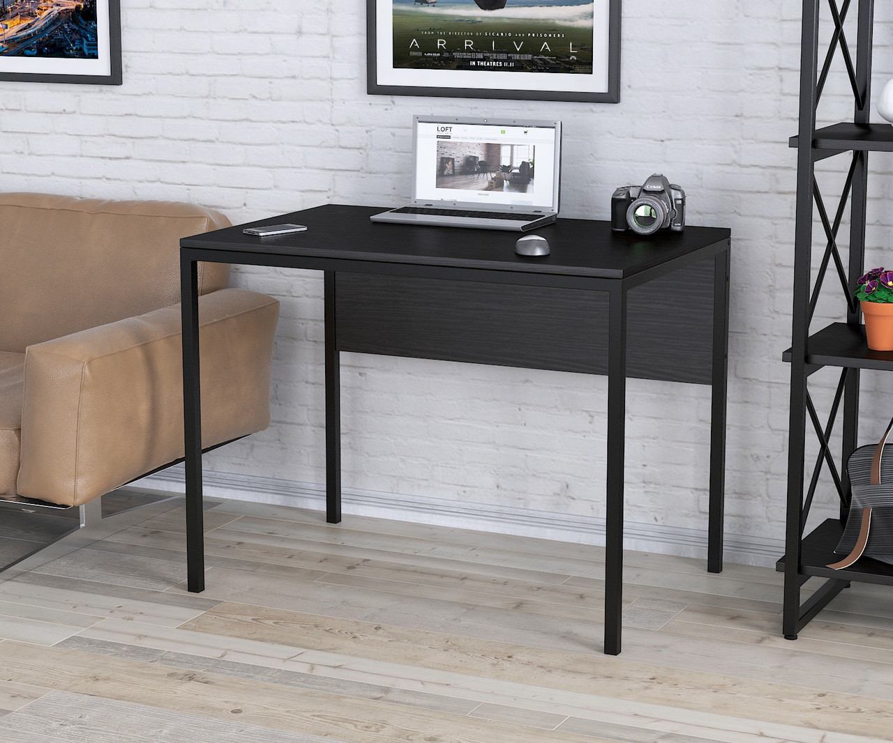 Письмовий стіл Loft design L-2p mini Венге Луїзіана