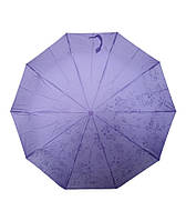 Парасолька жіноча Bellissimo SL461C напівавтомат 10 спиць проявка Світло-фіолетовий