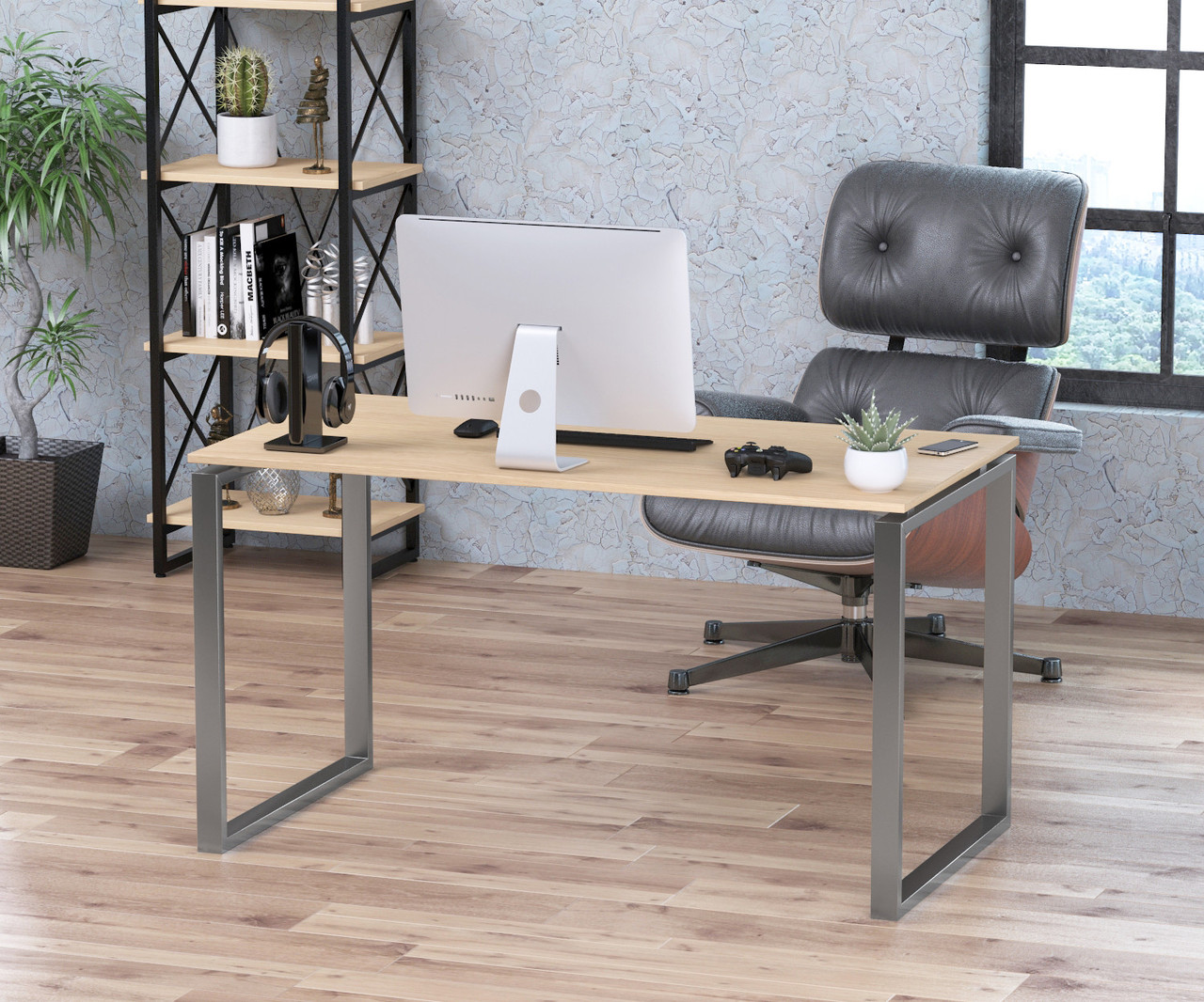 Письмовий стіл Loft design Q-135 Дуб Борас
