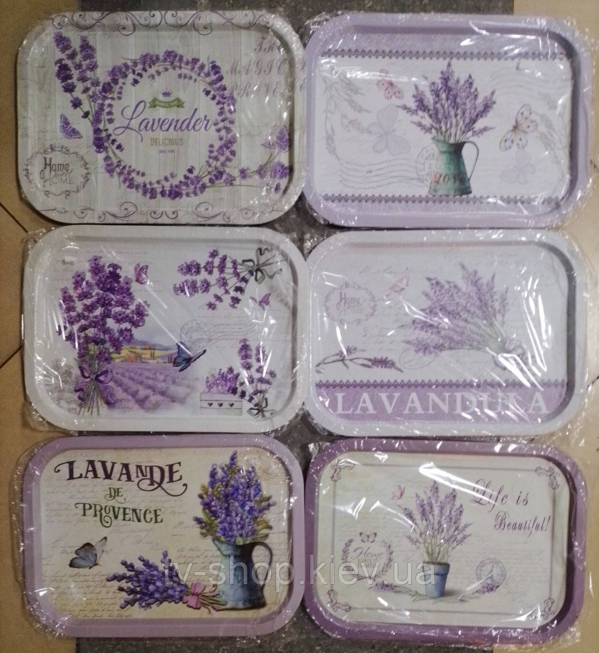 Таця жерстяна Лаванда,40 *29 см (в асортименті), фото 1