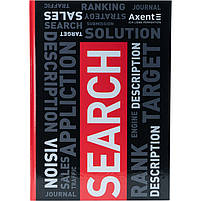 Книга обліку А4 80 арк тв палітурка клітинка COLORS червона, фото 3