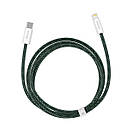Кабель Type-C Lightning для айфон PD 20 Вт 1м зелений Baseus Dynamic 2 CALD040206 kr, фото 2