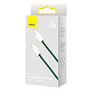 Кабель Type-C Lightning для айфон PD 20 Вт 1м зелений Baseus Dynamic 2 CALD040206 kr, фото 5