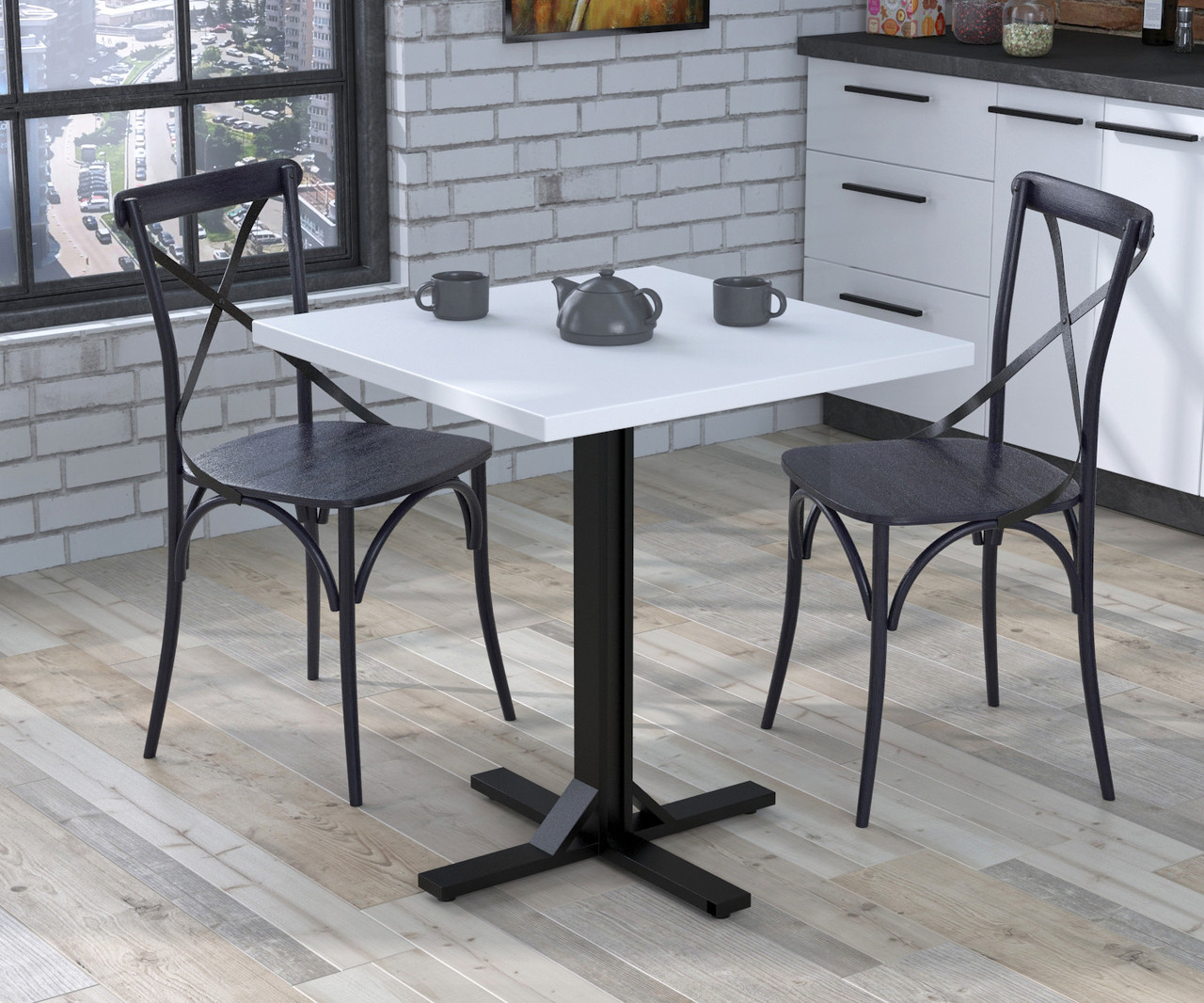 Квадратний обідній стіл Картер Белый, фото 1