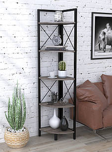 Стелаж офісний кутовий L-175 Дуб Палена